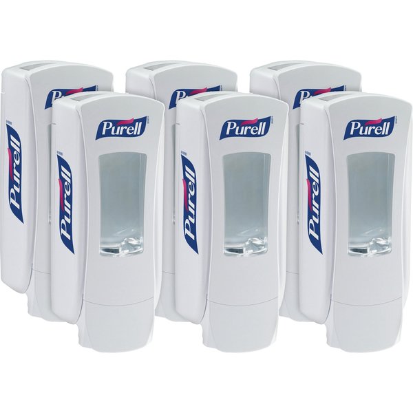 Purell Dispenser, f/Sanitizer, 1250 ml, 4-1/2"x4"x11-1/4", , WE, PK 6 GOJ882006CT
